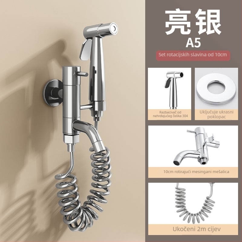 Bakar Mop Pool slavina, dvostruka konstrukcija, otvaranje ključem, završni premaz pečenim premazom, moderan stil