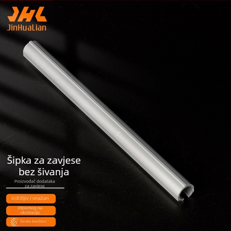 Bešivni dodaci za rimske zavjese od aluminijskog legura, vertikalna šipka keel, model H10-007, brend Jinhua Lian, moderni minimalistički stil, pogodno za sve tipove rimske zavjese