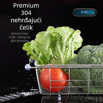 Teleskopska odvodna košara za sudoper – 304 nehrđajući čelik, Podrijetlo: Wenzhou, Težina oko 1 kg, Stil: Svijetli luksuz