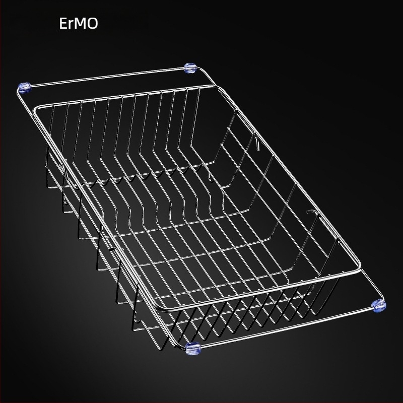 Teleskopska odvodna košara za sudoper – 304 nehrđajući čelik, Podrijetlo: Wenzhou, Težina oko 1 kg, Stil: Svijetli luksuz