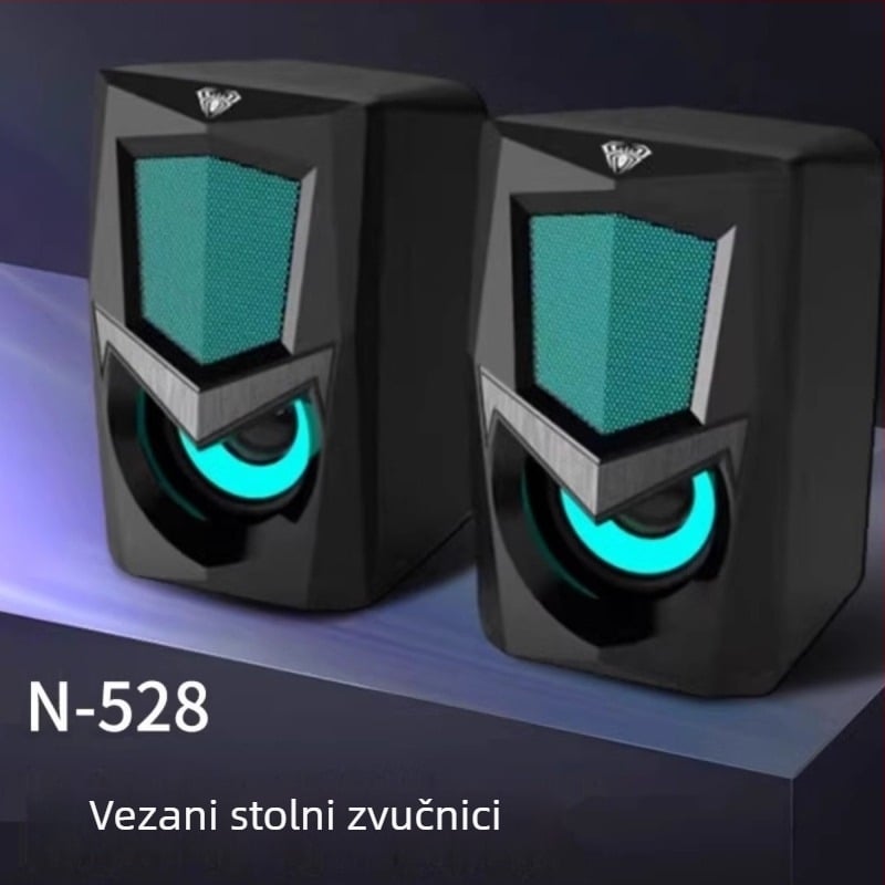 Wolf Spider N-525 računala zvučnik s USB napajanjem, 2-kanalni, 3,5 mm ulaz, 5W, 200Hz-16kHz