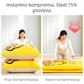 Vakuumska kompresijska vrećica za ćebad i odjeću, s pumpom, model 1313, PA+PE materijal