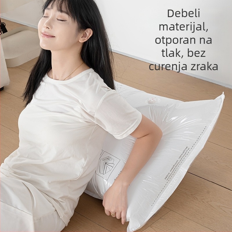 Kućna vakuumska kompresijska vrećica za odjeću s pumpom, PET+PE materijal, model kompresijska vrećica