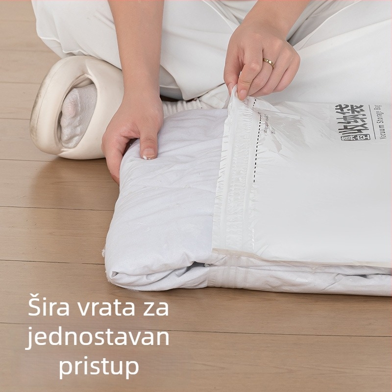 Kućna vakuumska kompresijska vrećica za odjeću s pumpom, PET+PE materijal, model kompresijska vrećica