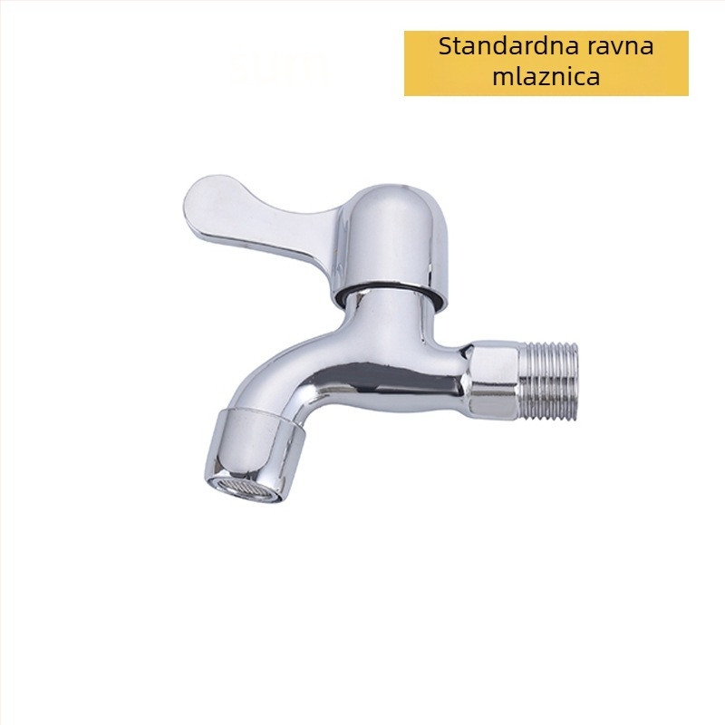 Kuhinjska slavina od legure s keramičkim jedrom ventila, ručna instalacija, otvaranje ključem, 0–90°C