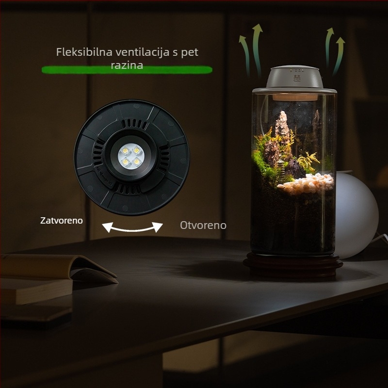 Prenosna svjetiljka za uzgoj biljaka, mikro krajolik s mahovinom u posudi, LED s punim spektrom, 4 LED, 140 lm, IP65, 220 V, vijek trajanja 3–5 godina