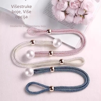 Kuyi zavjese vezice s perlama, tkanina, moderni minimalistički stil, par