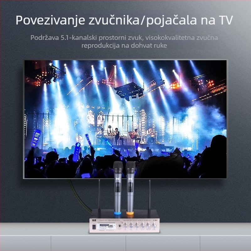Digitalni optički audio kabel za TV i pojačalo — optičko jezgro, zlatno-platinasti konektori, kompatibilan sa TV, DVD, PS4 i set-top boxom