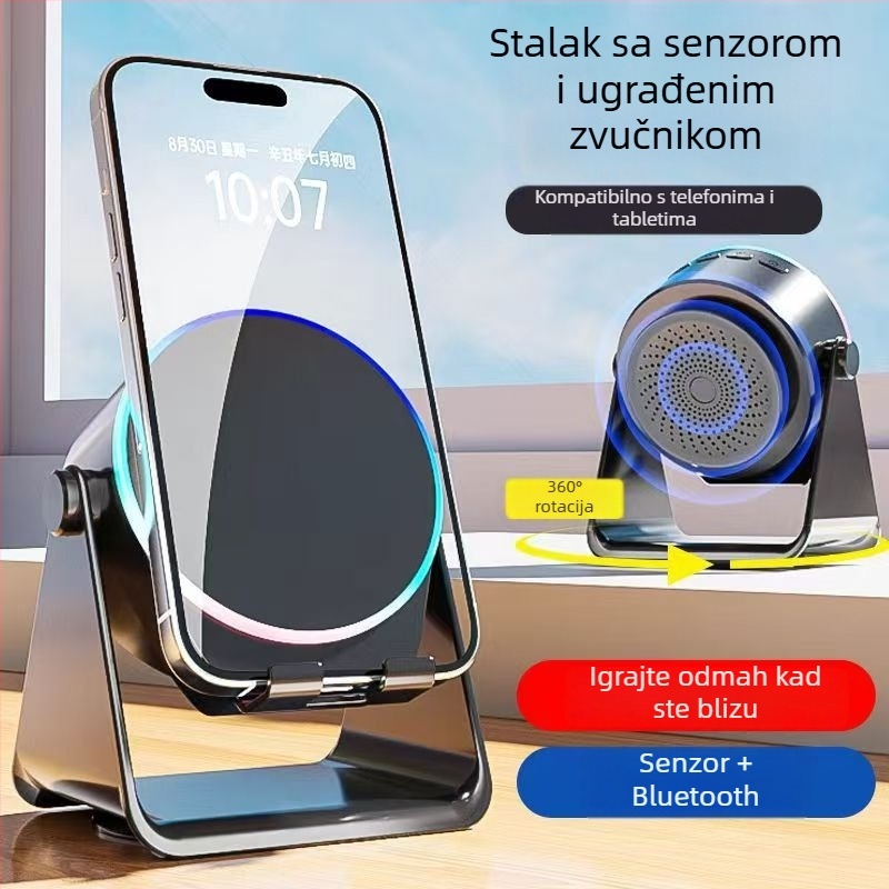 Weimai stolni Bluetooth zvučnik s ugrađenom baterijom – 2 zvučnika, IPX7, 5W, Bluetooth 5.0, 800–1000 mAh, 100 Hz–20 kHz, SNR ≥70 dB, domet 15 m