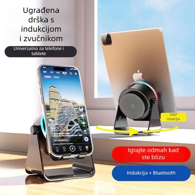 Weimai stolni Bluetooth zvučnik s ugrađenom baterijom – 2 zvučnika, IPX7, 5W, Bluetooth 5.0, 800–1000 mAh, 100 Hz–20 kHz, SNR ≥70 dB, domet 15 m