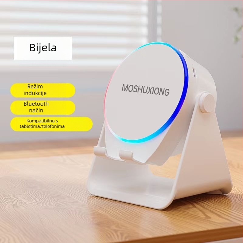 Weimai stolni Bluetooth zvučnik s ugrađenom baterijom – 2 zvučnika, IPX7, 5W, Bluetooth 5.0, 800–1000 mAh, 100 Hz–20 kHz, SNR ≥70 dB, domet 15 m