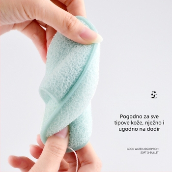 Marion set kozmetičkih alata: spužva za pranje lica, spužva za uklanjanje šminke, spužva za čišćenje, pojas za čišćenje lica sa naramenicom — hidrofilni poliuretan