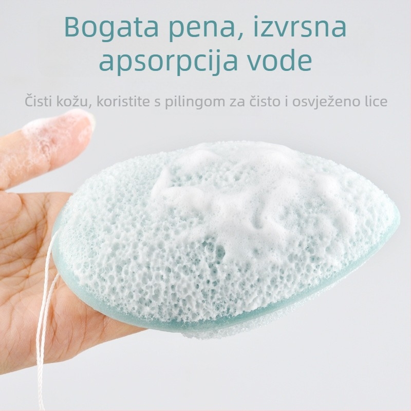 Marion set kozmetičkih alata: spužva za pranje lica, spužva za uklanjanje šminke, spužva za čišćenje, pojas za čišćenje lica sa naramenicom — hidrofilni poliuretan