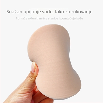 Marion PVA vlažna pudrová puffa za lice, hidratacija, dubinsko čišćenje i uklanjanje šminke (2 kom.)