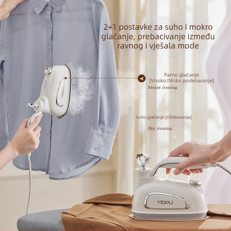 Yidepu ručni parni glačalo za odjeću, 1000 W, AC 111–240 V, kapacitet spremnika 0,9–1,3 L, postavka temperature druge razine