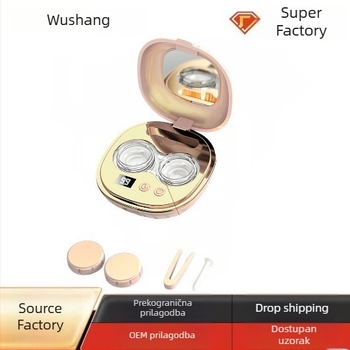 Ultrazvučna kutija za čišćenje kontaktnih leća s automatskim ispranjem — YJ-77, USB punjenje, 3.7V, 5W, radno vrijeme do 2 sata