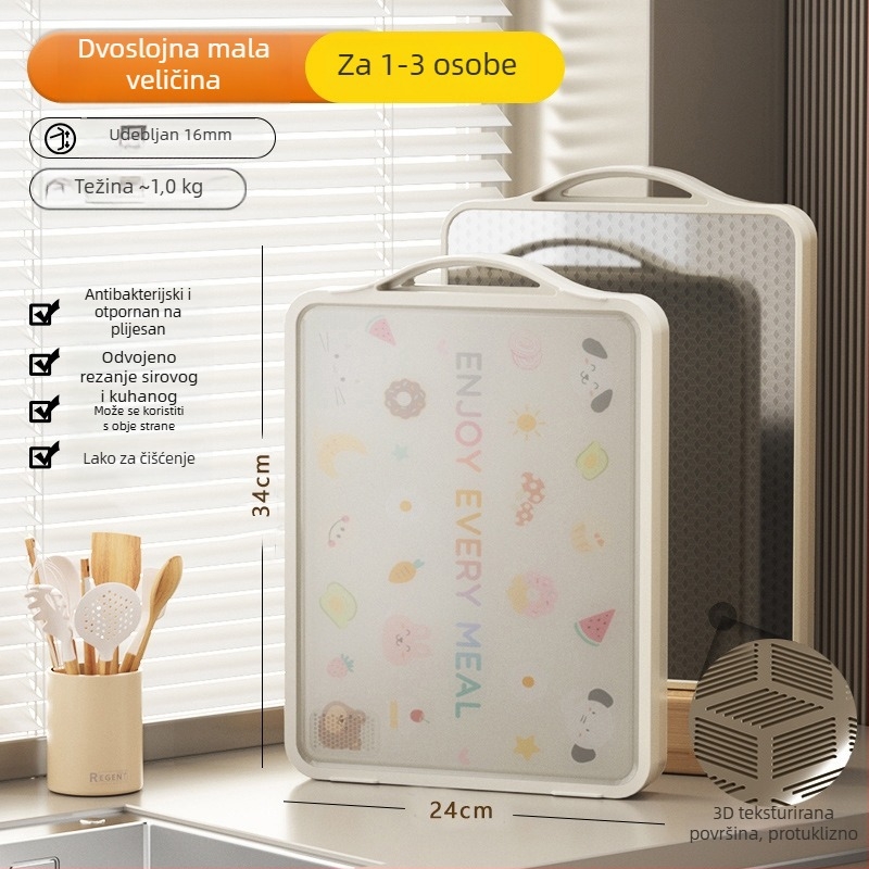 Nerđajuća čelična daska za rezanje, antibakterijska, otporna na plijesan, dvostrana, nordičkog stila, CX Cixun, Podrijetlo Yiwu