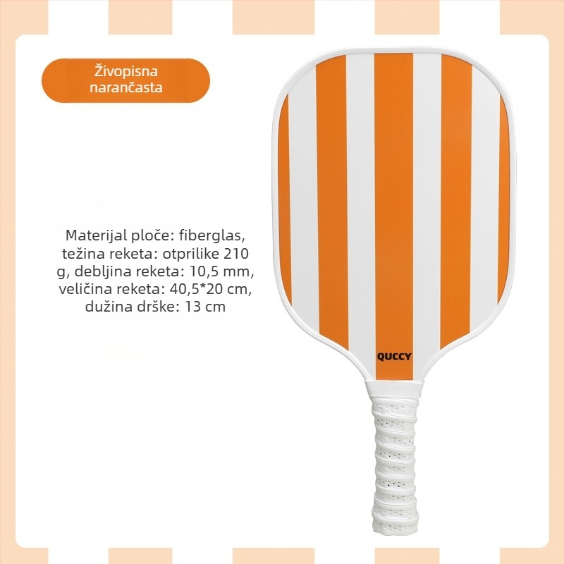 Set pickleball reketa - karbon vlakna, marka Neli, 210 g po reketa; uključuje 2 reketa, 4 lopte i torbu, ukupna težina 540 g