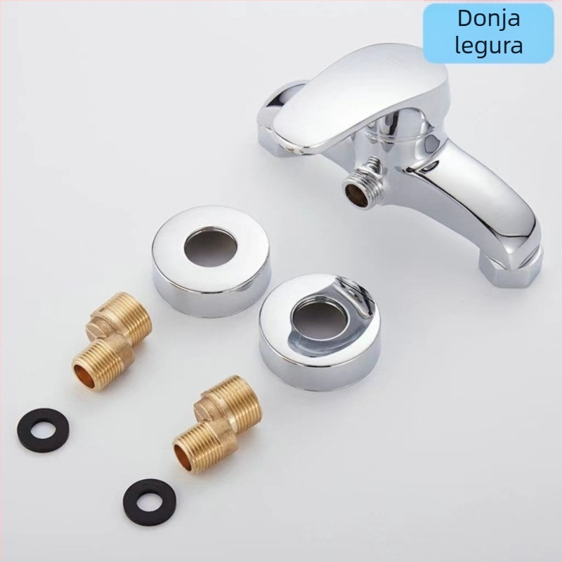 Bakreni tuš baterija, zidna montaža, miješajući ventil, keramički uložak, model Prince Shower