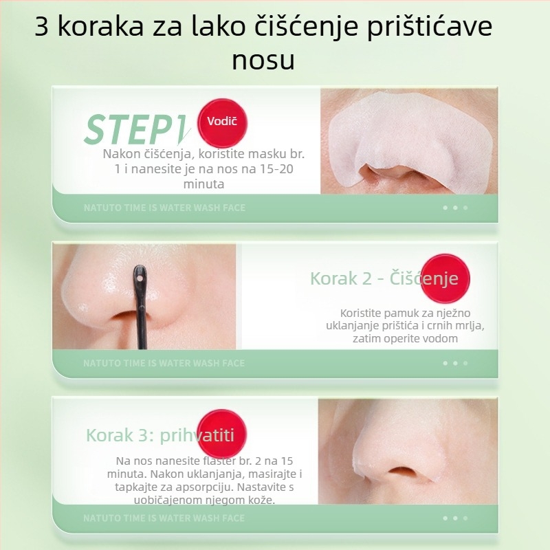 Bisutang maska za nos u T-zoni za uklanjanje crnih mrlja, sužava pore, 2,5 g, pogodna za normalnu/masnu/mješovitu kožu