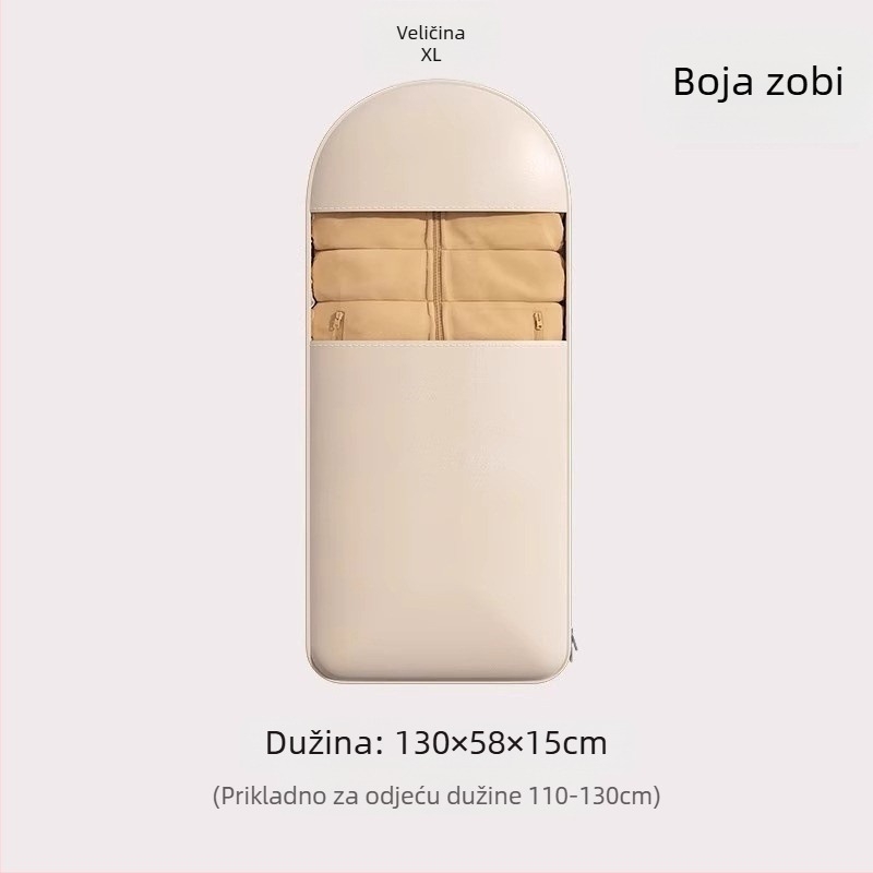 Vješena torba za pohranu kaputa – satenski materijal, otporna na prašinu i vlagu, jednostavan i moderan stil, pohrana u spavaćoj sobi