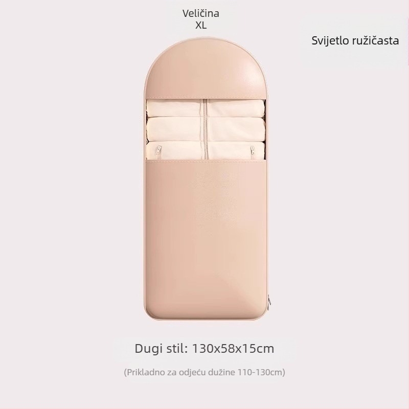 Vješena torba za pohranu kaputa – satenski materijal, otporna na prašinu i vlagu, jednostavan i moderan stil, pohrana u spavaćoj sobi