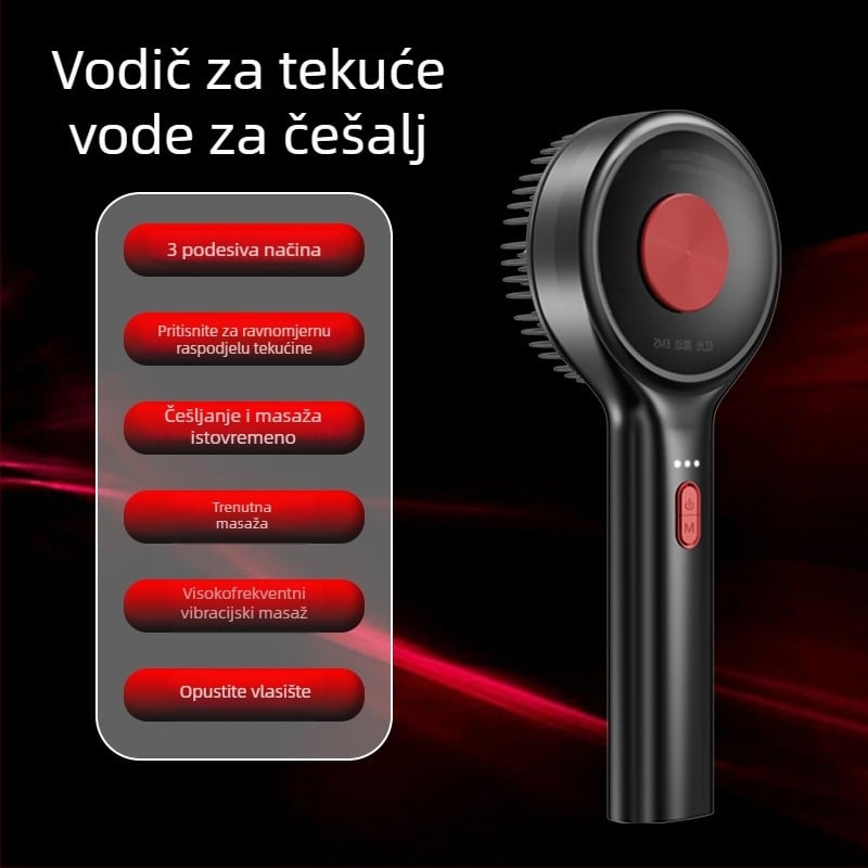 Četka za rast kose s crvenim svjetlom, masaža vlasišta i aplikator lijekova – Model DYS001, Specifikacija 001, Pogodno za sve