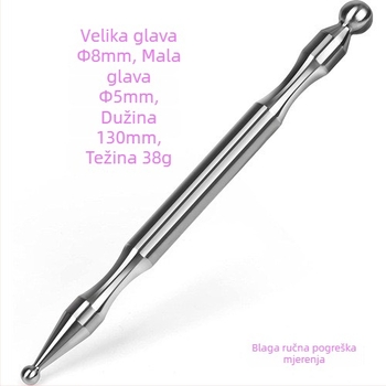 Nehrđajući čelična masažna štapić za akupunkturu, prijenosna, 40 g, s logotipom