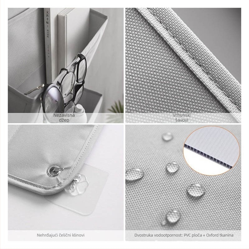 Zidna viseća torba za pohranu – Oxford tkanina, model 4063, višenamjenski organizator za donje rublje, čarape, kozmetiku i knjige