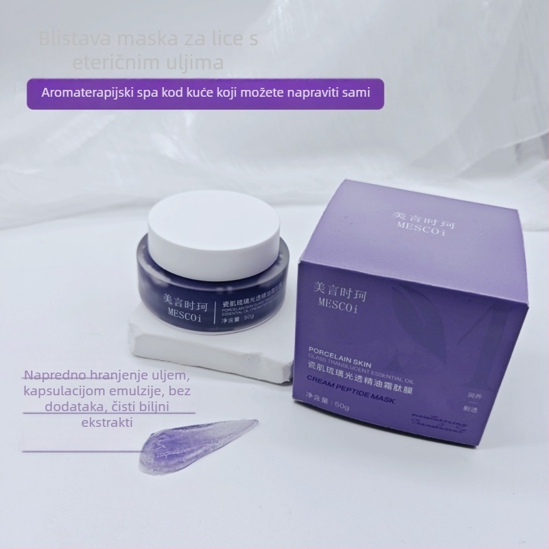 Maska za lice krem-gel, 50 ml, univerzalna za sve tipove kože, rok trajanja 3 godine; sužava pore, posvjetljuje ten, hidratizira.