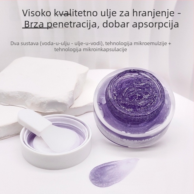 Maska za lice krem-gel, 50 ml, univerzalna za sve tipove kože, rok trajanja 3 godine; sužava pore, posvjetljuje ten, hidratizira.
