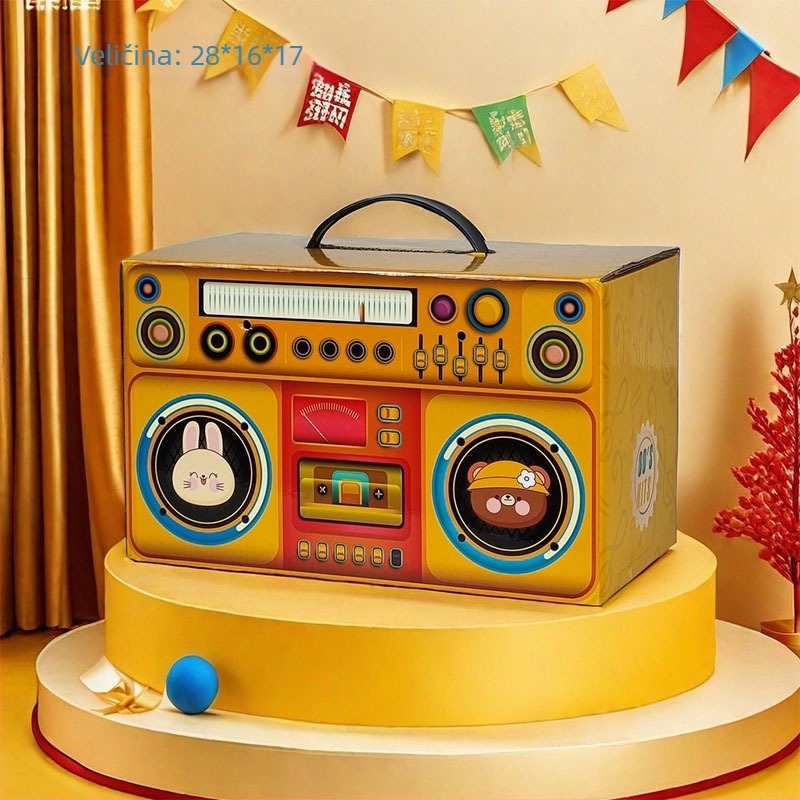 Dječja kutija za poklon, model 007; kartonska kutija za poklon; brend INYOU; pakiranje za poklon