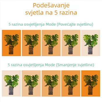 LED unutarnje svjetlo za uzgoj biljaka, 288 LED, ulaz 5V, IP42, gumbasti prekidač, vijek trajanja 50 000 h