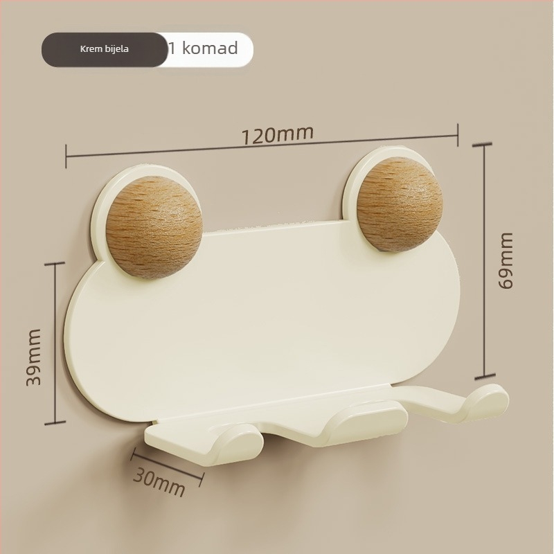 Zidni metalni organizator kablova bez bušenja, s jednim kukom, za kuhinjske kabelе