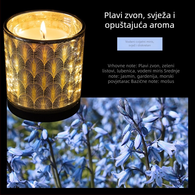 Nothing mirisna aromaterapijska svijeća, u obliku šalice, smjesa voska, polu ručna i polu mehanička izrada