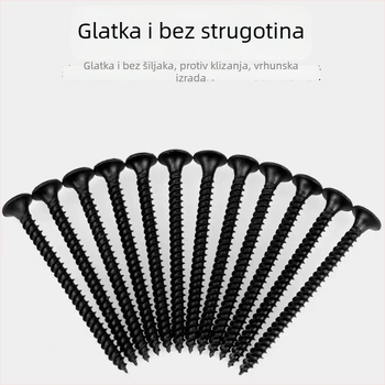 Vijci za samorezno s konusnom glavom, fosfatirani, čelik 1022, klasa 8,8, standard GB/T 14210-1993