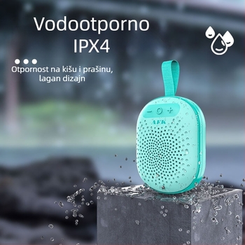Bluetooth zvučnik s TWS 3D zvukom, IPX4 vodootporan, RGB svjetlo, USB pohrana 32GB, Bluetooth 5.0