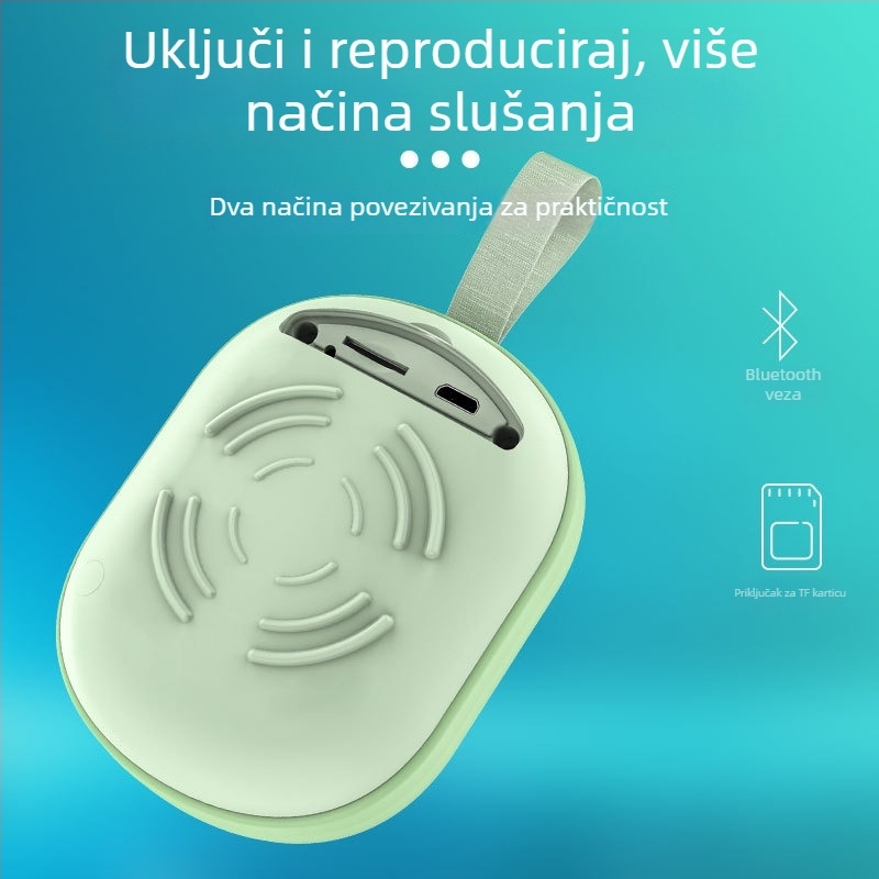 Bluetooth zvučnik s TWS 3D zvukom, IPX4 vodootporan, RGB svjetlo, USB pohrana 32GB, Bluetooth 5.0