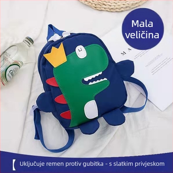 Dječji ruksak s dinosaurom – prozračan, otporan na habanje, unisex, za školu, podstava od poliestera