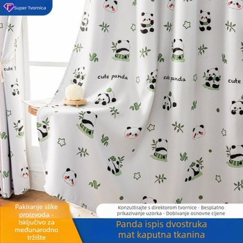 Zatamnjava zavjesa za prozor, poliester, tiskana crtić tkanina, za prozore različitih tipova (osmerokutni, bay, bow, francuski, ravni, kutni i lukasti)