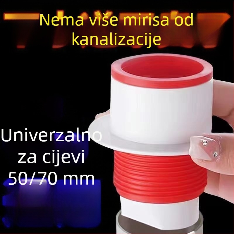 Plastični blokirani podni odvod s anti-miris zatvaranjem i ventilom za sprječavanje povratnog toka, britski stil kanalizacije