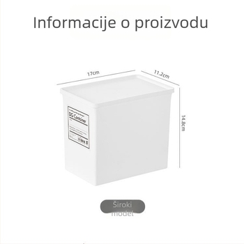PP kutija za skladištenje s poklopcem, model 9527, otporna na vlagu, slaganje može se, za organizaciju