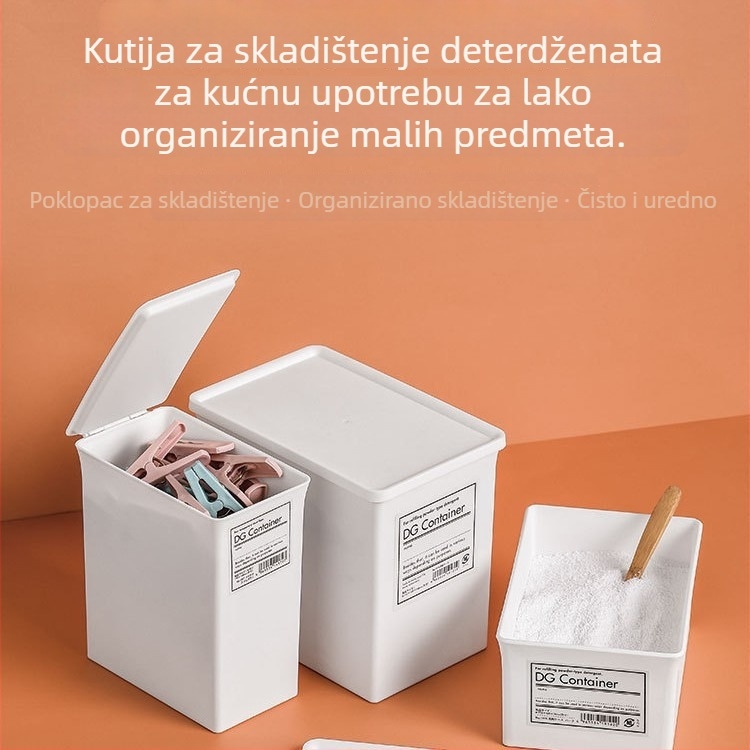 PP kutija za skladištenje s poklopcem, model 9527, otporna na vlagu, slaganje može se, za organizaciju