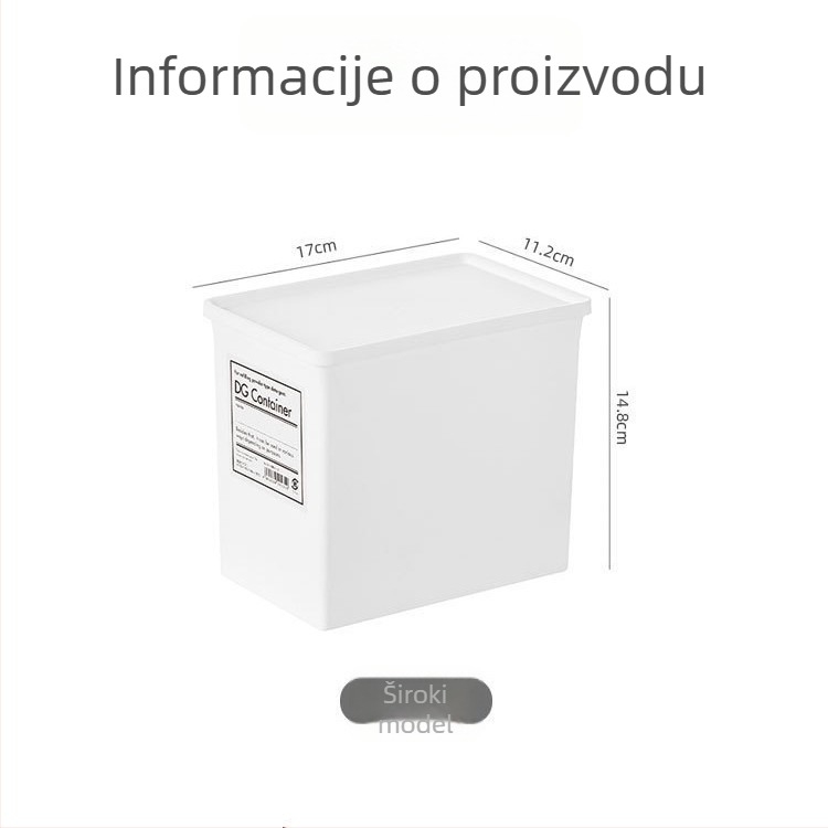 PP kutija za skladištenje s poklopcem, model 9527, otporna na vlagu, slaganje može se, za organizaciju