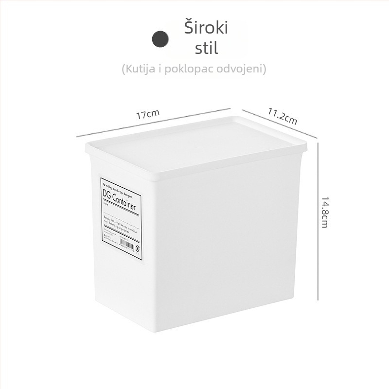 PP kutija za skladištenje s poklopcem, model 9527, otporna na vlagu, slaganje može se, za organizaciju
