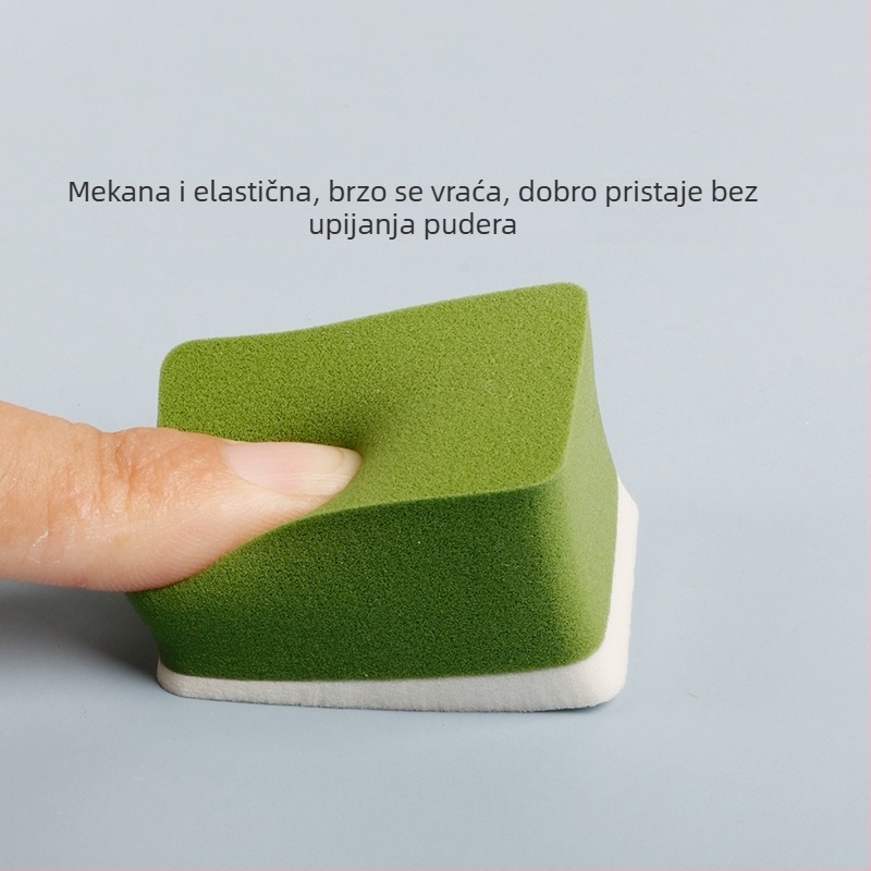 Hidrofilični bezlateks mokri puder puff, dvostruka upotreba (mokro/suho), nabubri kad se navlaži, alat za šminku