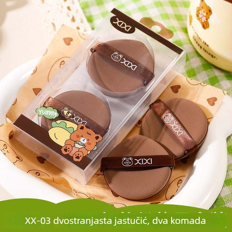 Suhi pudernjasti puff – spužvasti materijal, kapljasti oblik, Pee, šifra Xx–03 xx–04