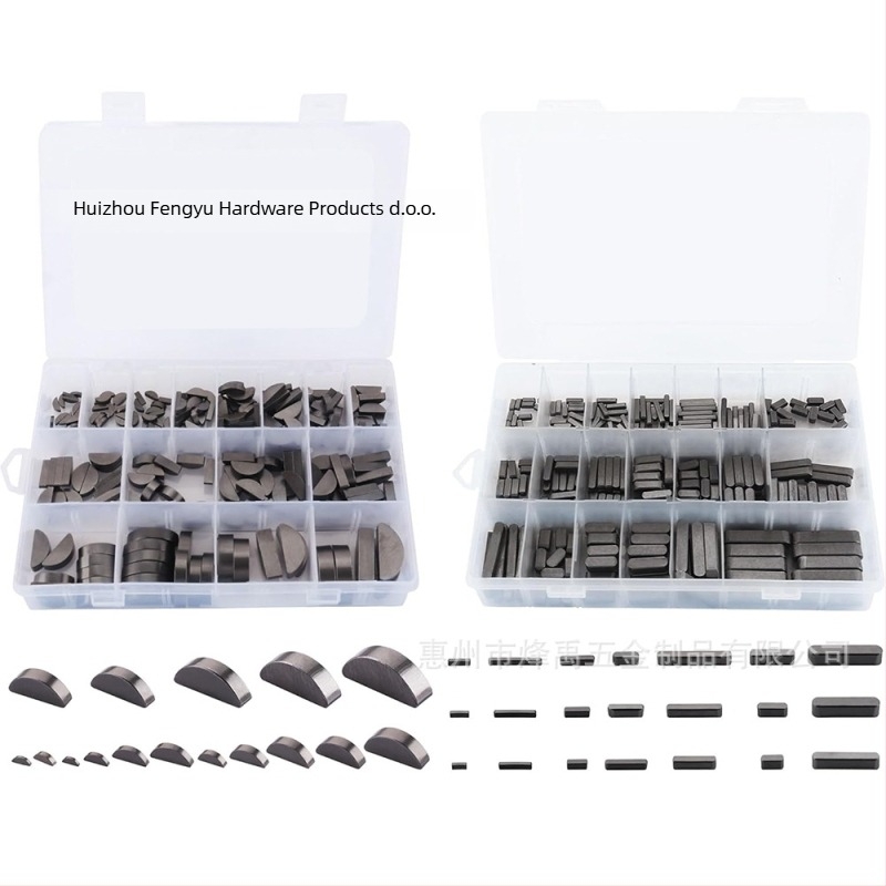 Set karbonskih pinova ključev, 530 kom, okrugli, polukružni i zaobljeni paralelni ključevi