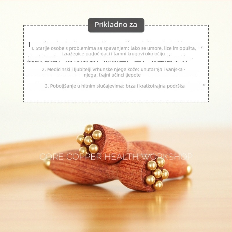 Bakar masažna šipka – prijenosna, 18 g, za zdravstvenu masažu