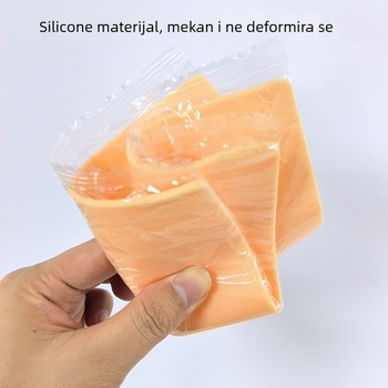 Koža za trening tetovaža, mekani silikon, debljina 3 mm, prazna površina za vježbanje obrva, za početnike